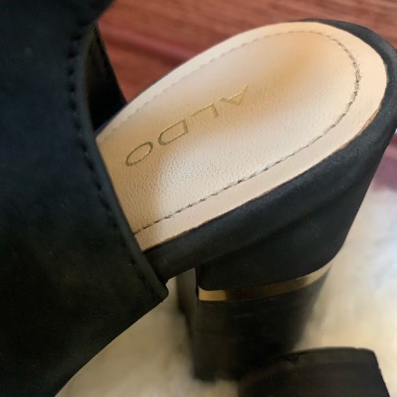 ALDO Suede Leather Block Heels (4”) - Picture 2 of 4